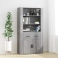 Credenza Grigio Sonoma in Legno Multistrato Credenza Grigio Sonoma in Legno Multistrato