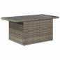 vidaXL Set divano giardino 8 pezzi con cuscini in rattan grigio