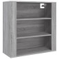 Credenza Grigio Sonoma in Legno Multistrato Credenza Grigio Sonoma in Legno Multistrato
