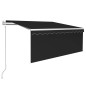 Tenda Sole Retrattile Automatica con Parasole 3x2,5m Antracite Tenda Sole Retrattile Automatica con Parasole 3x2,5m Antracite