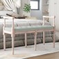 Panca Grigio Chiaro 110x40x70 cm in Velluto Panca Grigio Chiaro 110x40x70 cm in Velluto