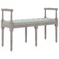 Panca Grigio Chiaro 110x40x70 cm in Velluto Panca Grigio Chiaro 110x40x70 cm in Velluto