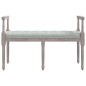 Panca Grigio Chiaro 110x40x70 cm in Velluto Panca Grigio Chiaro 110x40x70 cm in Velluto