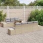 vidaXL Set Giardino 8 Pezzi con Cuscini Beige in Rattan Sintetico vidaXL Set Giardino 8 Pezzi con Cuscini Beige in Rattan Sintetico