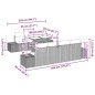 vidaXL Set giardino 8 pezzi con cuscini in rattan sintetico grigio chiaro vidaXL Set giardino 8 pezzi con cuscini in rattan sintetico grigio chiaro
