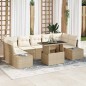 vidaXL Set Giardino 8 Pezzi con Cuscini Beige in Rattan Sintetico vidaXL Set Giardino 8 Pezzi con Cuscini Beige in Rattan Sintetico
