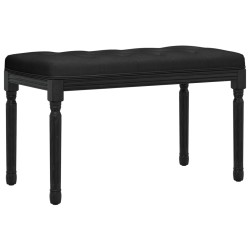 Panca Nera 80x40x49 cm in Velluto