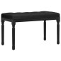 Panca Nera 80x40x49 cm in Velluto