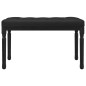 Panca Nera 80x40x49 cm in Velluto