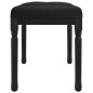 Panca Nera 80x40x49 cm in Velluto