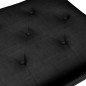 Panca Nera 80x40x49 cm in Velluto
