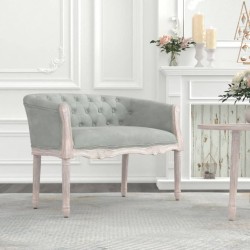 Panca Grigio Chiaro 98x56x69 cm in Velluto