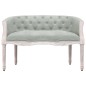 Panca Grigio Chiaro 98x56x69 cm in Velluto Panca Grigio Chiaro 98x56x69 cm in Velluto