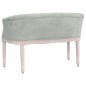 Panca Grigio Chiaro 98x56x69 cm in Velluto Panca Grigio Chiaro 98x56x69 cm in Velluto