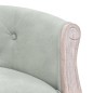 Panca Grigio Chiaro 98x56x69 cm in Velluto Panca Grigio Chiaro 98x56x69 cm in Velluto