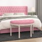 Panca Rosa 81,5x41x49 cm in Velluto Panca Rosa 81,5x41x49 cm in Velluto