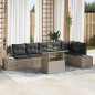 vidaXL Set da Giardino 7 Pezzi con Cuscini Grigio Chiaro in Rattan Sintetico vidaXL Set da Giardino 7 Pezzi con Cuscini Grigio Chiaro in Rattan Sintetico