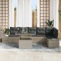 vidaXL Set da Giardino 7 Pezzi con Cuscini Grigio Chiaro in Rattan Sintetico vidaXL Set da Giardino 7 Pezzi con Cuscini Grigio Chiaro in Rattan Sintetico