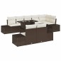 vidaXL Set Divano da Giardino 9 Pezzi con Cuscini Marrone in Poly Rattan vidaXL Set Divano da Giardino 9 Pezzi con Cuscini Marrone in Poly Rattan