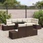 vidaXL Set Divano da Giardino 9 Pezzi con Cuscini Marrone in Poly Rattan vidaXL Set Divano da Giardino 9 Pezzi con Cuscini Marrone in Poly Rattan
