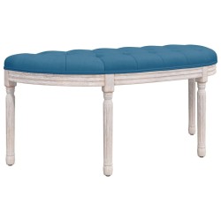 vidaXL Panca Blu 110,5x45x49 cm in Velluto