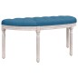 vidaXL Panca Blu 110,5x45x49 cm in Velluto
