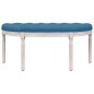 vidaXL Panca Blu 110,5x45x49 cm in Velluto