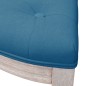 vidaXL Panca Blu 110,5x45x49 cm in Velluto
