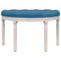 Panca Blu 81,5x41x49 cm in Velluto