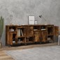 Credenze 3pz Rovere Fumo 60x35x70 cm in Legno Multistrato Credenze 3pz Rovere Fumo 60x35x70 cm in Legno Multistrato