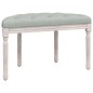 Panca Grigio Chiaro 81,5x41x49 cm in Velluto Panca Grigio Chiaro 81,5x41x49 cm in Velluto