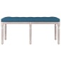 Panca Blu 110x40x49 cm in Velluto Panca Blu 110x40x49 cm in Velluto