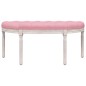 vidaXL Panca Rosa 110,5x45x49 cm in Velluto