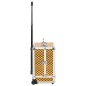 Valigia Trolley per Cosmetici 35x29x45 cm Oro in Alluminio Valigia Trolley per Cosmetici 35x29x45 cm Oro in Alluminio