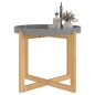 Tavolino Grigio 53x53x43,5cm Legno Multistrato e Massello Pino Tavolino Grigio 53x53x43,5cm Legno Multistrato e Massello Pino