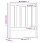 Testiera per Letto Bianca 96x4x100 cm in Legno Massello di Pino Testiera per Letto Bianca 96x4x100 cm in Legno Massello di Pino