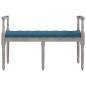 Panca Blu 110x40x70 cm in Velluto