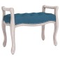 Panca Blu 80x45x60 cm in Velluto