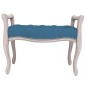 Panca Blu 80x45x60 cm in Velluto