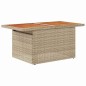 vidaXL Set di mobili da giardino da 9 pezzi con cuscini beige in rattan sintetico e legno di acacia