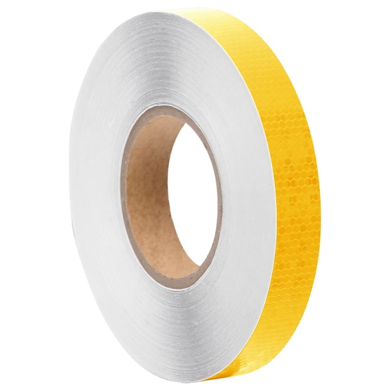 Nastro Riflettente giallo 2,5 cm x 50 m PVC Nastro Riflettente giallo 2,5 cm x 50 m PVC
