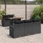 vidaXL Set di divani da giardino 6 pezzi con cuscini in rattan polietilene e acacia