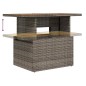 vidaXL Set da Giardino di 7 Pezzi con Cuscini Grigi in Rattan Polietilene e Acacia