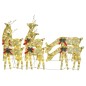 vidaXL Renne di Natale 6 pz Oro Bianco Caldo Rete vidaXL Renne di Natale 6 pz Oro Bianco Caldo Rete