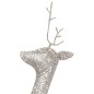 vidaXL Renne di Natale 6 pz Oro Bianco Caldo Rete vidaXL Renne di Natale 6 pz Oro Bianco Caldo Rete