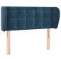 Testiera ad Orecchio Blu Scuro 93x23x78/88 cm in Velluto Testiera ad Orecchio Blu Scuro 93x23x78/88 cm in Velluto