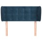 Testiera ad Orecchio Blu Scuro 93x23x78/88 cm in Velluto Testiera ad Orecchio Blu Scuro 93x23x78/88 cm in Velluto