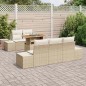 vidaXL Set da Pranzo da Giardino in 6 Pezzi con Cuscini Beige.