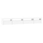 vidaXL Mobile Porta TV con Luci LED Bianco 270x35x40 cm vidaXL Mobile Porta TV con Luci LED Bianco 270x35x40 cm