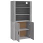 Credenza Grigio Sonoma in Legno Multistrato Credenza Grigio Sonoma in Legno Multistrato